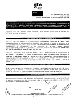 de°ba Púb““ ACTA DE PRESENTACIÓN Y APERTURA