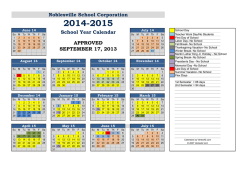 School Year Calendar - Noblesville Schools