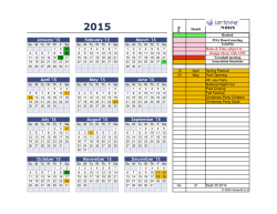 2015 calendar - Northampton POA