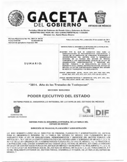 gaceta - Gobierno del Estado de México