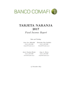 TARJETA NARANJA 2017 - Banco Comafi