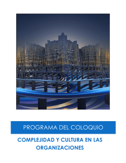 Consulta el programa del coloquio - UNAM