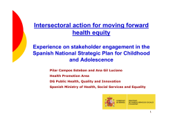 Health Equity national training process in Spain 2010-20111