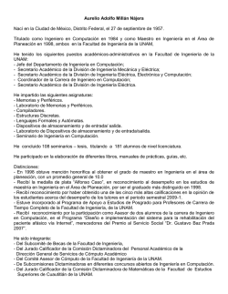 Semblanza del M - Páginas Personales UNAM
