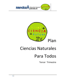 Plan Ciencias Naturales Para Todos - Mendoza Educa