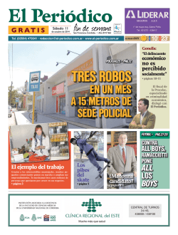 EN UN MES A 15 METROS DE SEDE POLICIAL - El Peri&oacute;dico
