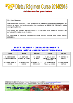 MENU REGIMEN BLANDA 2014 2015 PDF - Mestre a casa