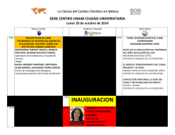 auditorio i - pincc - UNAM