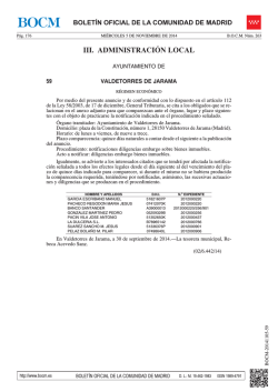 PDF (BOCM-20141105-59 -1 págs -80 Kbs) - Sede Electrónica del