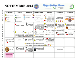 NOVIEMBRE 2014 - Colegio Guadalupe Victoria