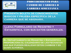 cambio de carrera o carrera simultanea - Sitios USAC