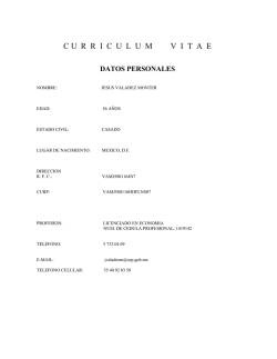 DATOS PERSONALES - P&aacute;ginas Personales UNAM
