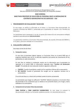 BASE GENERAL BASE PARA PROCESOS DE - Pensi&oacute;n 65