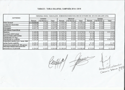 TABACO - TABLA SALARIAL CAMPAÑA 2014 I 2015 - Cámara del
