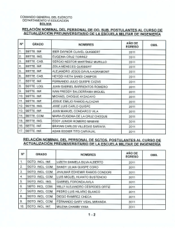 COMANDO GENERAL DEL EJERCITO DEPARTAMENTO VI