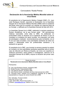 Convocatoria Rueda Prensa Declaración de la - CGCOM