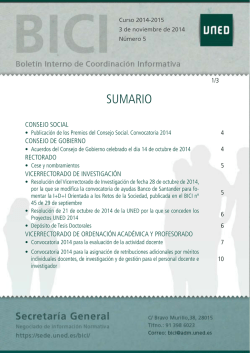 secretar&iacute;a general - UNED