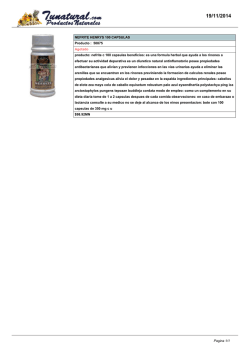 NEFRITE HENRYS 100 CAPSULAS Producto : 50875 Agotado