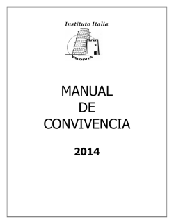 MANUAL DE CONVIVENCIA - Instituto Italia
