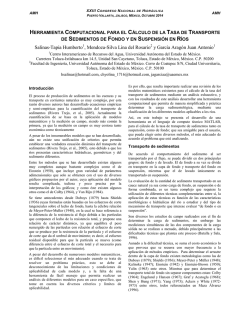 herramienta computacional para el cálculo de la tasa de transporte