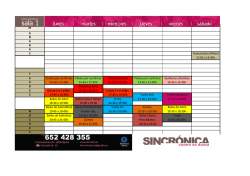 Horario Sincronica Curso 2014-15 - Sincrónica