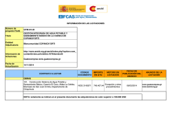 Licitaciones del programa GTM-013-B - del FCAS - Aecid