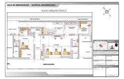 plano arquitectónico sala de hemodiálisis - hospital universitario