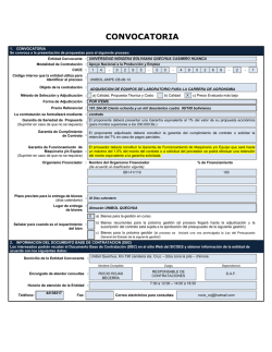 CONVOCATORIA