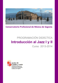 Programación - Conservatorio de Segovia