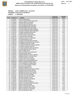 nutrición - Universidad Veracruzana