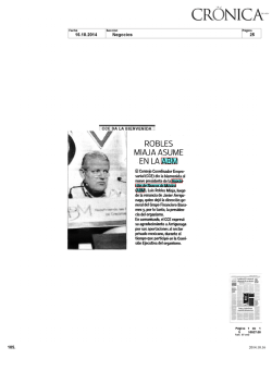 MIAJA ASUME EN LA ABM