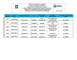 N&deg; DE REGISTRO Fecha de Registro NOMBRE COMERCIAL