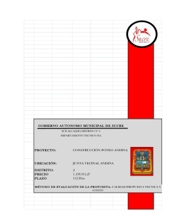 GOBIERNO AUTONOMO MUNICIPAL DE SUCRE