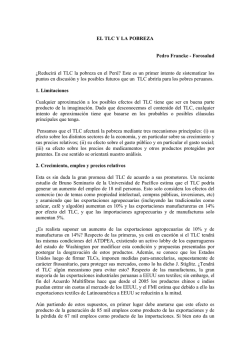 EL TLC Y LA POBREZA Pedro Francke - Forosalud - Inicio