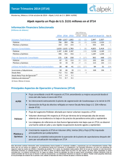 PDF de Resultados del 3T14 - Alpek