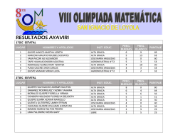 RESULTADOS AYAVIRI - SIL Puno