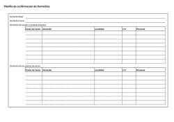 Planilla de confirmacion de Domicilios