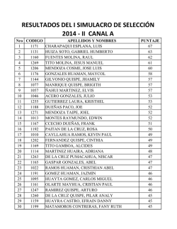resultados Canal A aqui