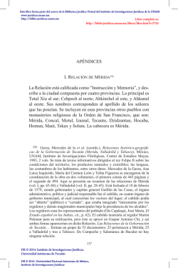 Apéndices La Relación está calificada como “Instrucción y Memoria