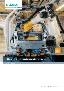 Catálogo Ofertas de Automatización - Siemens