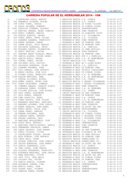 CARRERA POPULAR DE EL HERRUMBLAR 2014 - 10K - Crono3
