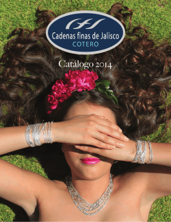 Catálogo 2014 - Cadenas finas de Jalisco