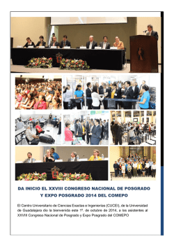 Da inicio el XXVIII Congreso Nacional de Posgrado y Expo