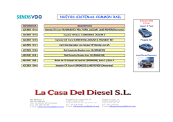 Nuevos productos siemens vdo CR - La Casa del Diesel SL