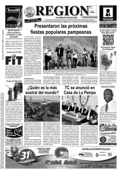 Semanario REGION nro 1.154 - Del 24 al 30 de Octubre de 2014