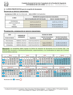 fechas de inscripción y culminación de sc ing u2014