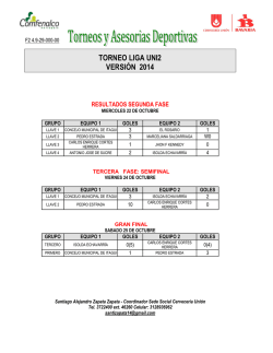 XV TORNEO EMPRESARIAL DE VOLEIBOL