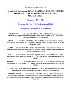 P&aacute;g. 1. LATIGAZOS. Traqueos: (20-10-14). Lo mejor de la semana
