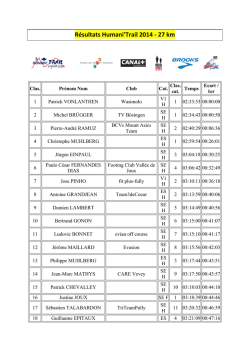 Résultats Humani&#39