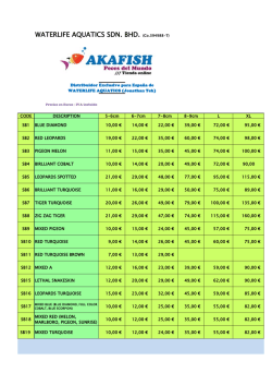 WATERLIFE AQUATICS SDN. BHD. (Co.394988-T) - Akafish